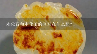 木化石和木化玉的区别在什么那？