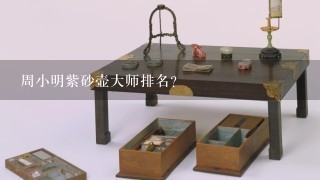 周小明紫砂壶大师排名？