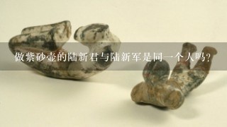 做紫砂壶的陆新君与陆新军是同1个人吗？