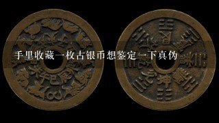 手里收藏1枚古银币想鉴定1下真伪