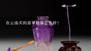 在云南买的翡翠貔貅怎么样？