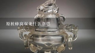 原桩蜂窝双龙什么意思