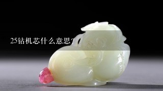 25钻机芯什么意思？